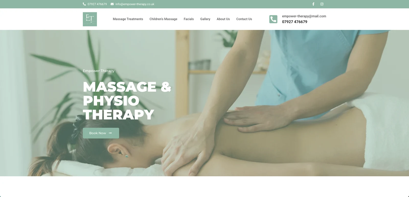 Empower Therapy website